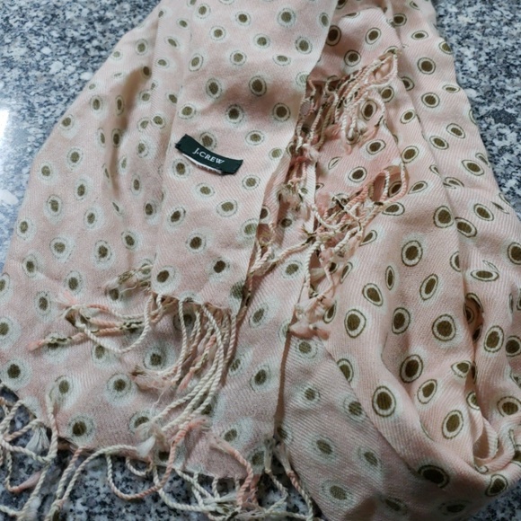 J Crew pink and brown scarf - Picture 4 of 4